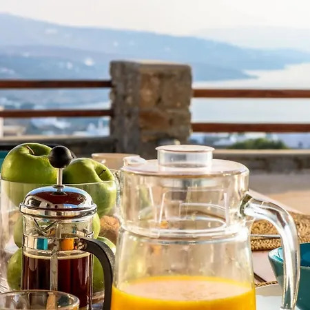 Semesterbostad Luxurious Mykonian Blue Oasis With Private Pool Kalafati