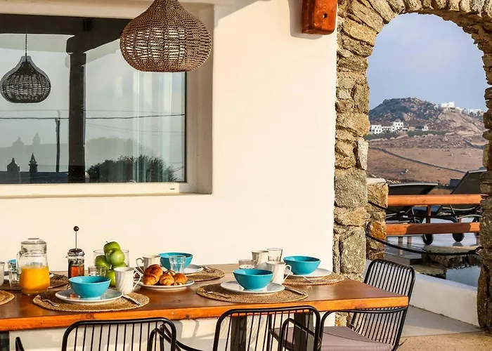 بيت للعطل Luxurious Mykonian Blue Oasis With Private Pool كالافاتيس